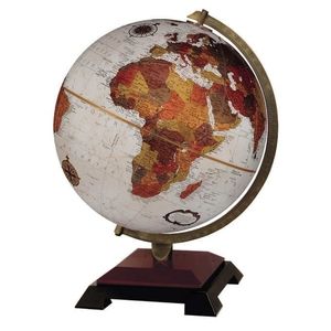 Replogle Bronze Globe with Cherry Wood base